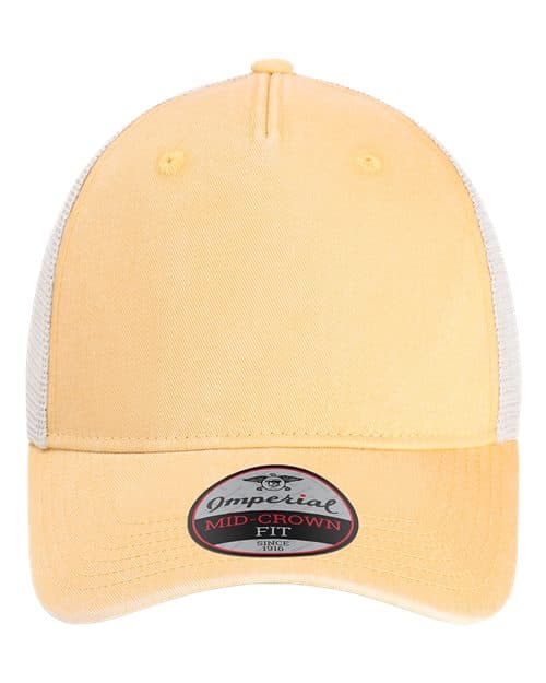 Imperial The Gambit Mesh Back Cap in Apricot/ Stone