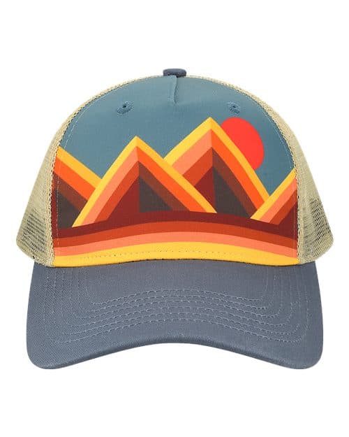 LOCALE Printed Five-Panel Trucker Cap