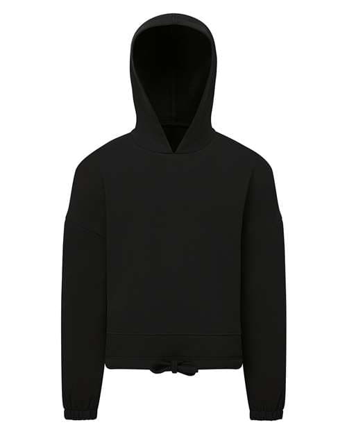 TriDri Youth Maria Hooded Sweatshirt in Black