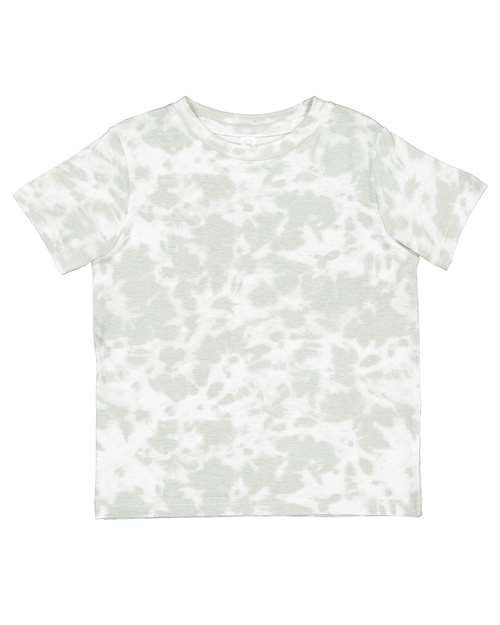 Rabbit Skins Toddler Fine Jersey Tee - Extended Colors in Haze Tie Dye