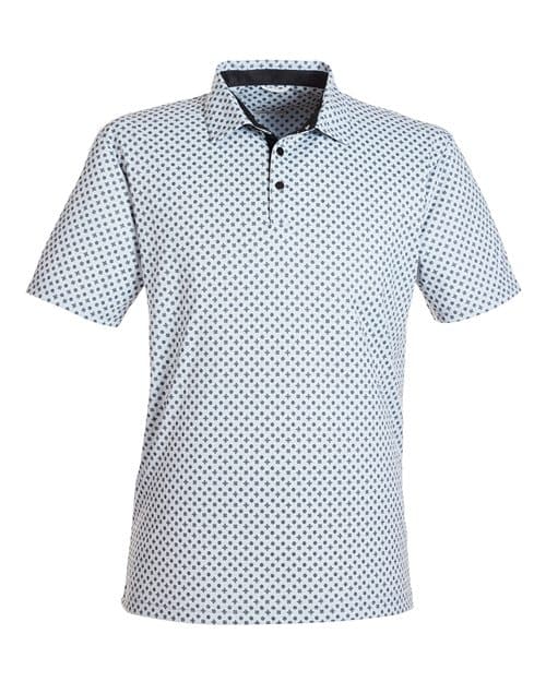 Swannies Men's Hazelwood Polo in Glacier/ Black