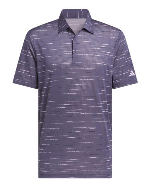 Adidas Men's Ultimate365 Mesh Glimmer Print Polo