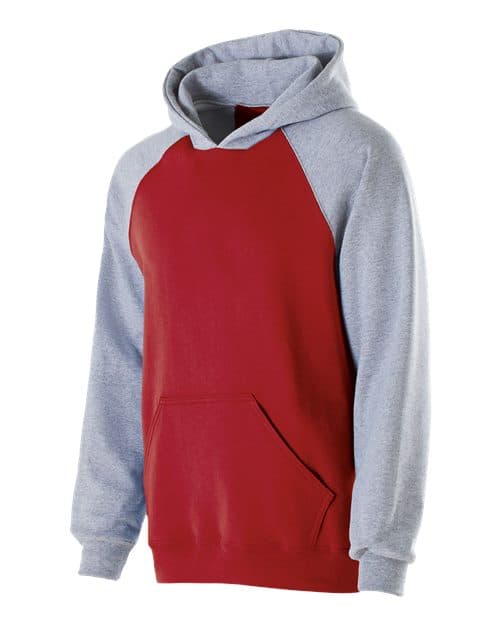 Holloway Youth Cotton/Poly Fleece Banner Hooded Sweatshirt