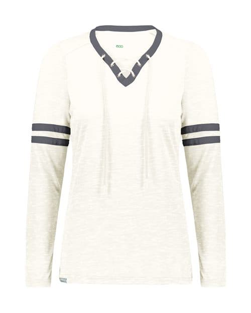 Holloway Women's Eco Revive™ Monterey Long Sleeve V-Neck T-Shirt