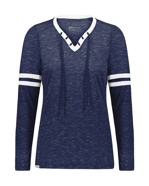 Holloway Women's Eco Revive™ Monterey Long Sleeve V-Neck T-Shirt
