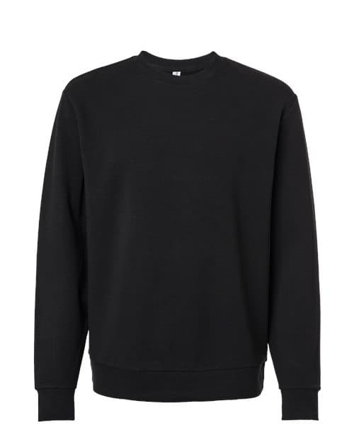 Independent Trading Co. Lux Heavyweight Modal Crewneck Sweatshirt in Black