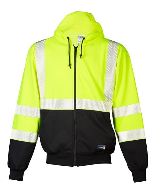 Kishigo Unisex FR Full-Zip Hooded Sweatshirt