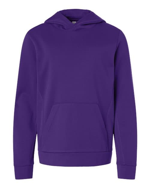 Team 365 Youth Squad Hooded Tech Fleece Pullover
