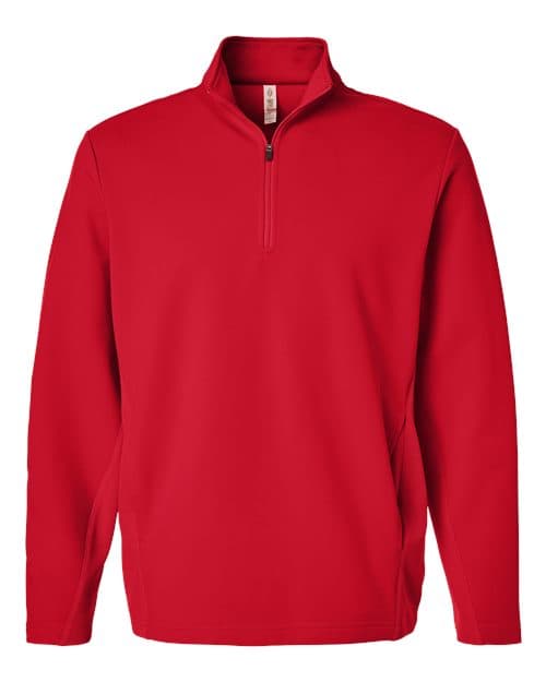 Team 365 Unisex Squad Cadet Quarter-Zip Tech Fleece Pullover