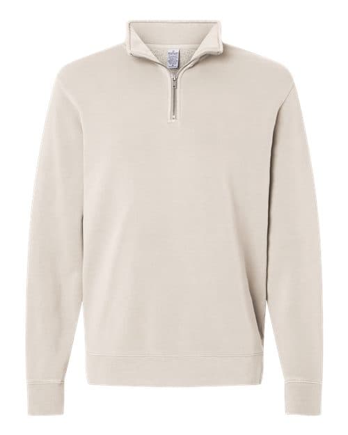 Independent Trading Co. Unisex Pigment-Dyed Quarter-Zip Pullover