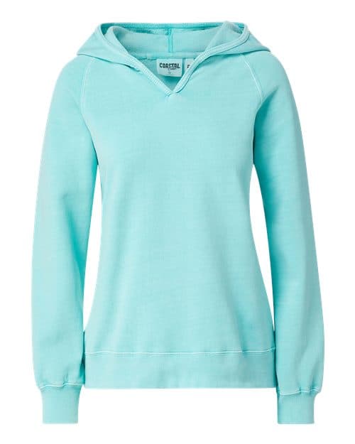 MV Sport Women's Coastal Color™ Hooded Sweatshirt in Barbados Blue