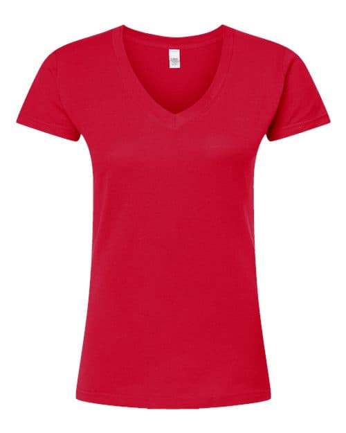Tultex Women's Fine Jersey V-Neck T-Shirt
