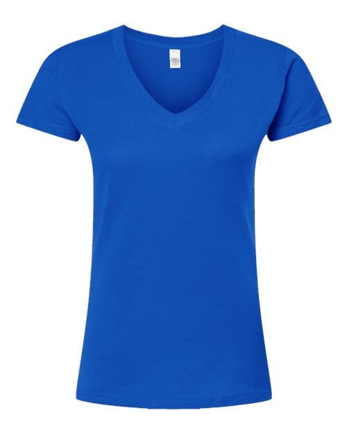Tultex Women's Fine Jersey V-Neck T-Shirt