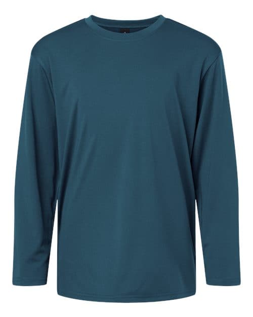 AllPro Youth Pro-Lock Performance Long Sleeve T-Shirt in Atlantic Blue
