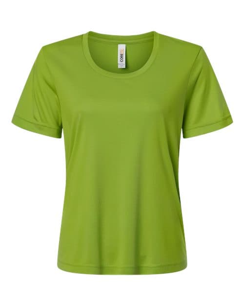 CORE365 Women's Capital Performance T-Shirt in Acid Green