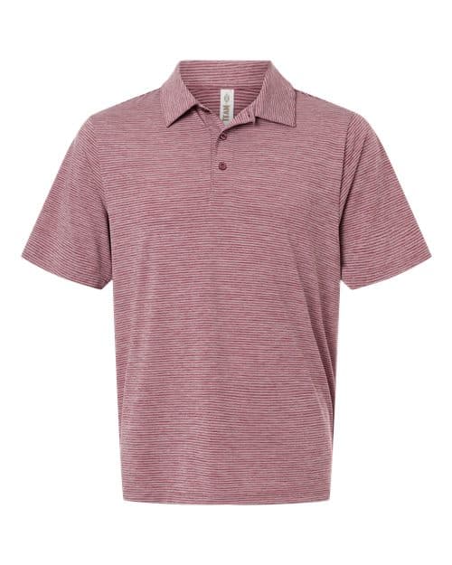 Team 365 Men's Relay Heathered Stripe Polo