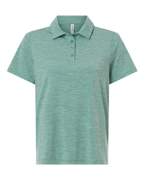 Team 365 Women's Relay Heathered Stripe Polo