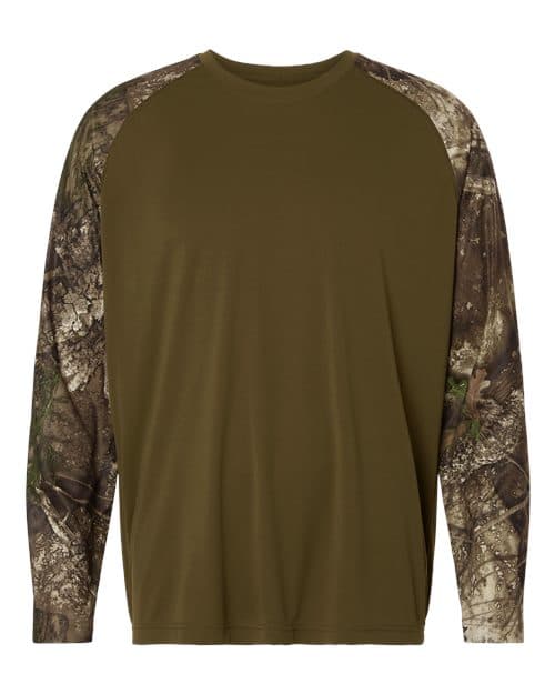 RealTree Unisex Realtree® Performance Colorblocked Long Sleeve T-Shirt