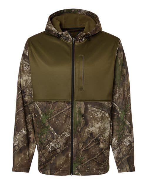 RealTree Unisex Realtree® Performance Colorblocked Full-Zip Hooded Sweatshirt