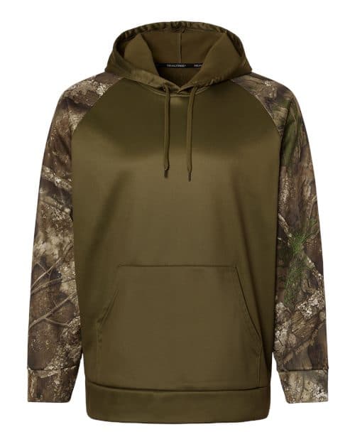 RealTree Unisex Realtree® Performance Colorblocked Hooded Sweatshirt