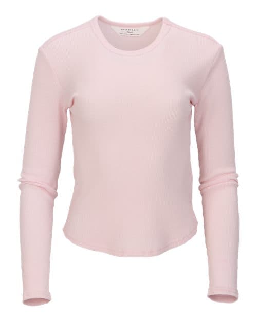 Boxercraft Women's Waffle Knit Baby Long Sleeve T-Shirt