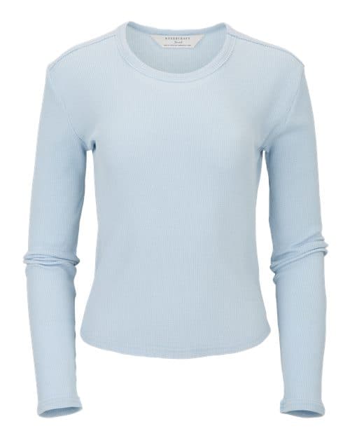 Boxercraft Women's Waffle Knit Baby Long Sleeve T-Shirt