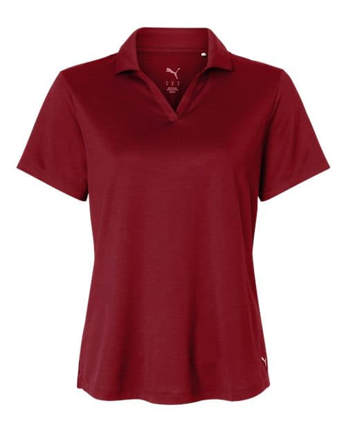 Puma Golf Women's Icon Polo 2.0 in Dark Crimson