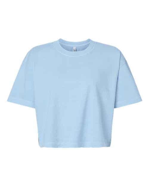 American Apparel Women's Heavyweight Cotton Garment-Dyed Boxy Cropped Tee