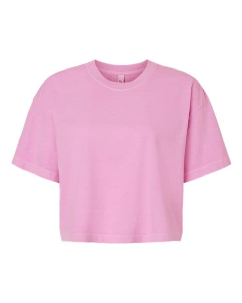 American Apparel Women's Heavyweight Cotton Garment-Dyed Boxy Cropped Tee