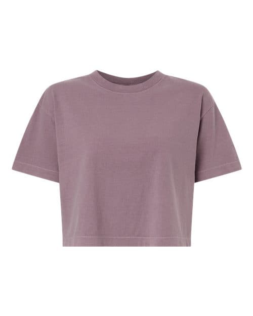 American Apparel Women's Heavyweight Cotton Garment-Dyed Boxy Cropped Tee