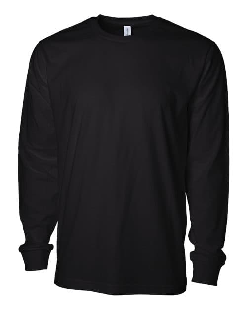 Independent Trading Co. Unisex Premium Long Sleeve T-Shirt in Black