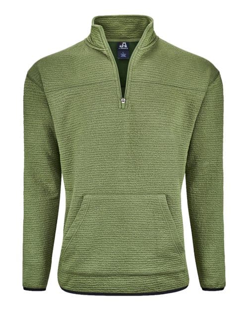 J. America Unisex Pebble Fleece Quarter-Zip Pullover