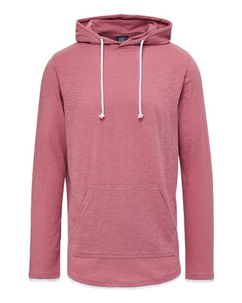 MV Sport Unisex Miles Slub Hooded Long Sleeve T-Shirt