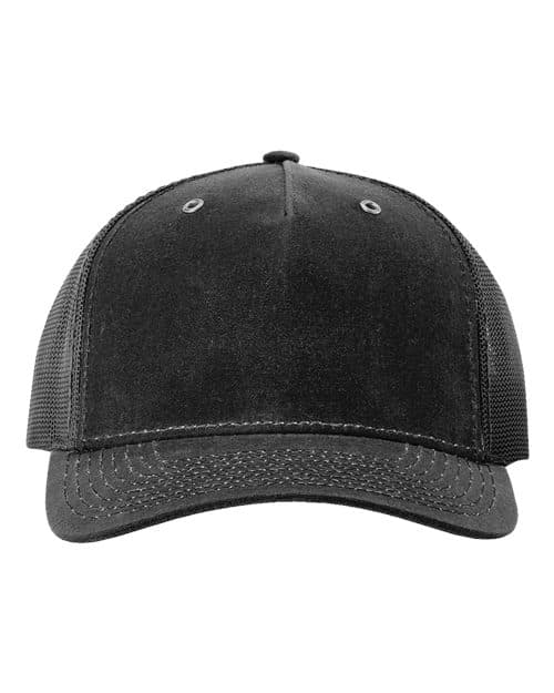 Richardson Hawthorne Trucker Cap in Black