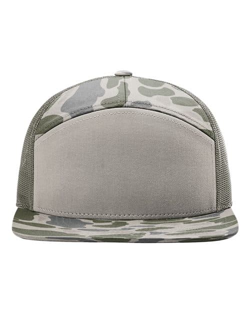 Richardson Printed Seven-Panel Trucker Cap