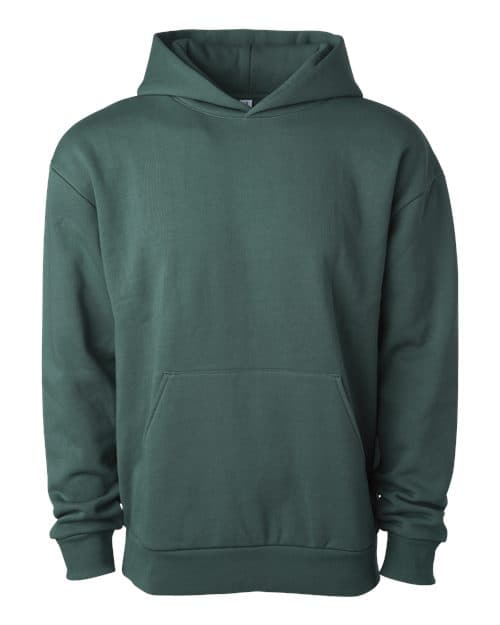 Independent Trading Co. Unisex Boulevard Heavyweight Hooded Sweatshirt in Alpine Green