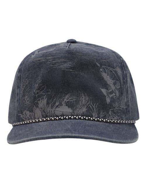 DRI DUCK Walleye Nature Scene Cap