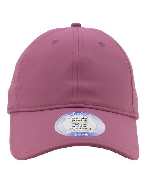 Infinity Her Women's Perforated Performance Cap in Berry/ Starburst
