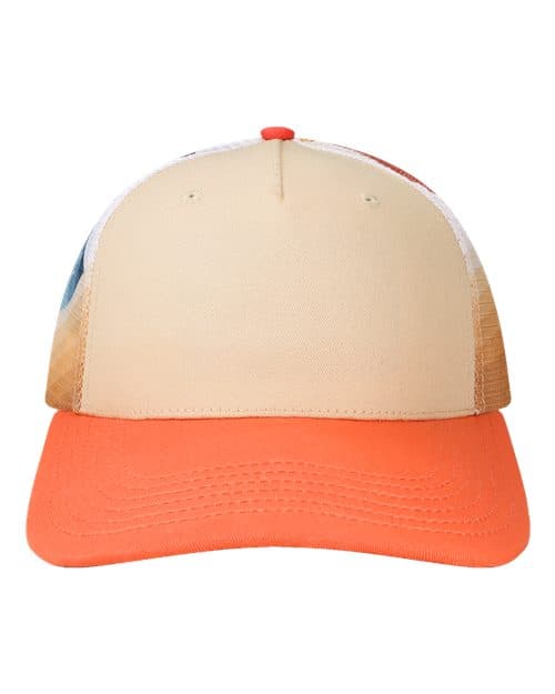 LOCALE Plain Front Five-Panel Trucker Cap