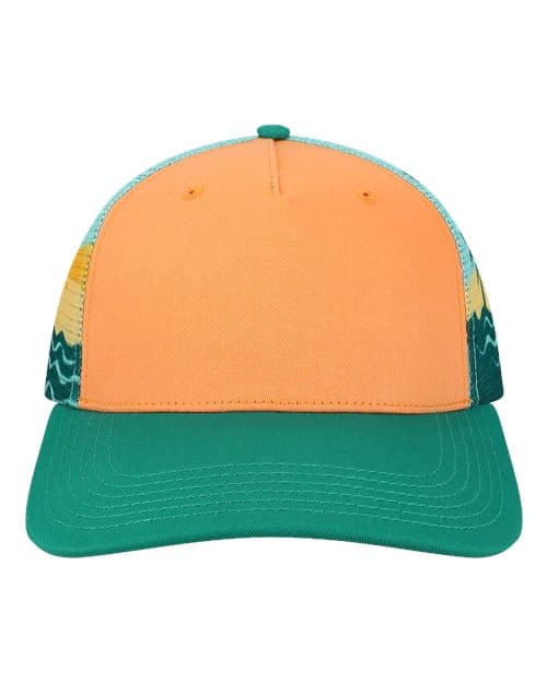 LOCALE Plain Front Five-Panel Trucker Cap
