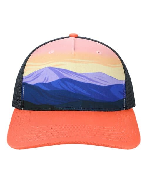 LOCALE Printed Five-Panel Trucker Cap