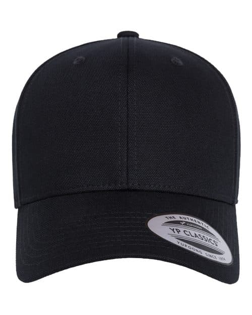 YP Classics Retro Canvas Cap in Black