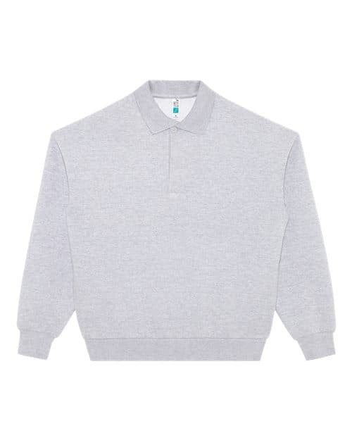 Lane Seven Unisex Element Polo Collar Crewneck Sweatshirt