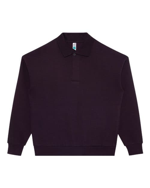 Lane Seven Unisex Element Polo Collar Crewneck Sweatshirt