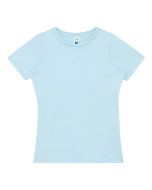 Lane Seven Women's Relaxed Tee in Baby Blue