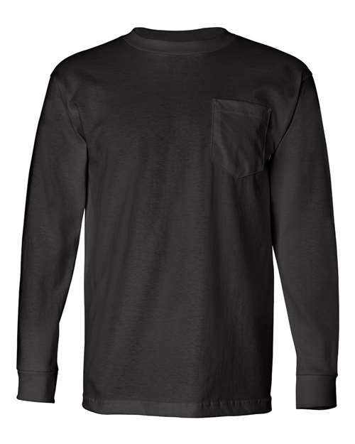 Bayside Unisex USA-Made Long Sleeve Pocket T-Shirt