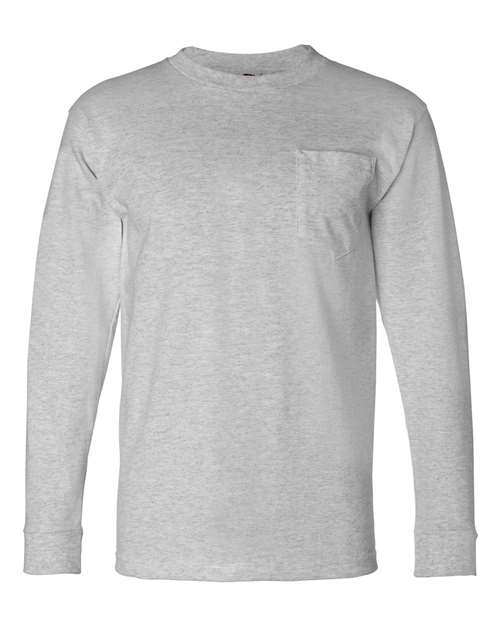 Bayside Unisex USA-Made Long Sleeve Pocket T-Shirt