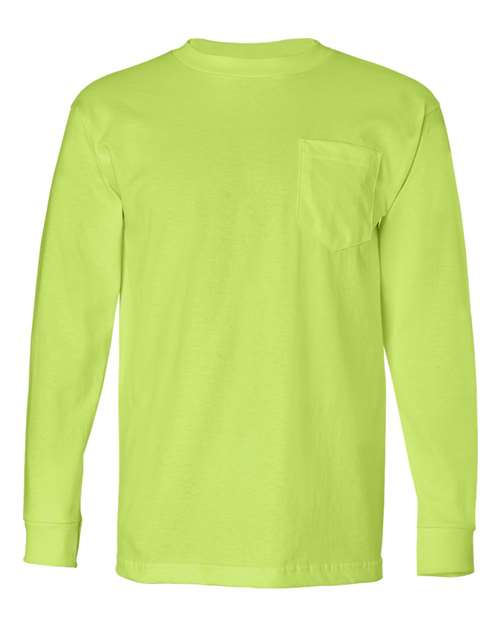 Bayside Unisex USA-Made Long Sleeve Pocket T-Shirt