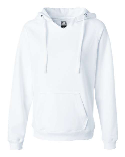 J. America Women's Sueded V-Neck Hooded Sweatshirt