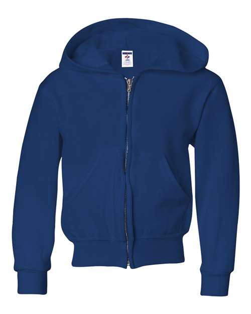 JERZEES Youth NuBlend® Full-Zip Hooded Sweatshirt